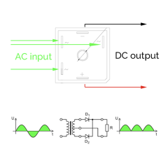 M37 Třífázový / jednofázový usměrňovací diodový můstek 100A (2)